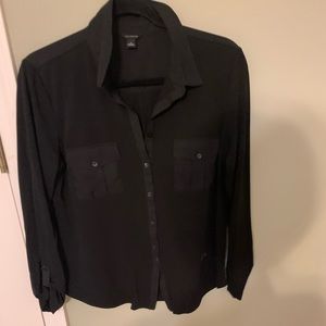 black button down